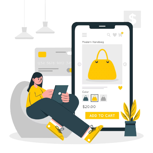 Vector art of shopping cart